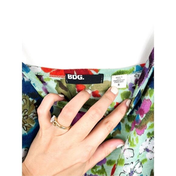 BDG Womens Floral Print Cami Top Mini Dress w/pockets Size S - Picture 10 of 10